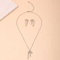 Sweet Simple Style Bow Knot Alloy Shiny Metallic Plating Women's Jewelry Set main image 7