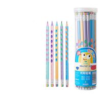 1 Set Round Dots Class Learning Wood Cute Pencil main image 3