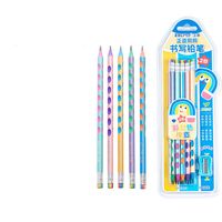 1 Set Round Dots Class Learning Wood Cute Pencil main image 5