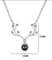 Simple Style Classic Style Solid Color Copper Inlay Zircon Pendant Necklace main image 2
