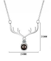 Simple Style Solid Color Copper Inlay Zircon Pendant Necklace main image 2