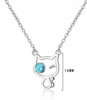 Simple Style Commute Solid Color Copper Inlay Zircon Pendant Necklace main image 2