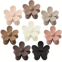 Women's Casual Solid Color Flower Plastic Hair Claws main image 1