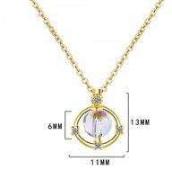 Simple Style Commute Star Copper Inlay Zircon Pendant Necklace main image 2