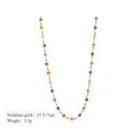 Simple Style Square Beaded Artificial Crystal Women's Necklace main image 2