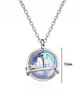 Style Simple Couleur Unie Le Cuivre Patchwork Pendentif main image 2