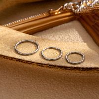 1 Piece Simple Style Round 316 Stainless Steel  Earrings main image 5