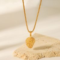 304 Stainless Steel 18K Gold Plated IG Style Simple Style Plating Fruit Pendant Necklace main image 1