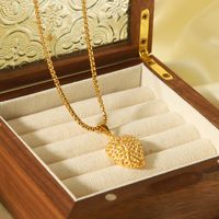 304 Stainless Steel 18K Gold Plated IG Style Simple Style Plating Fruit Pendant Necklace main image 4