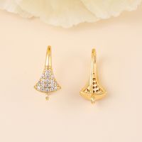 1 Pair Copper Zircon Geometric Simple Style Classic Style sku image 1