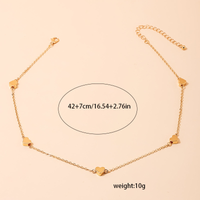 Ig Style Sweet Simple Style Heart Shape Alloy Women's Necklace main image 2
