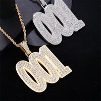 1 Piece Hip-hop Number Stainless Steel Plating Inlay Chain Jewelry Accessories main image 9