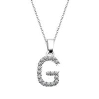 Style Simple Lettre Alliage Incruster Strass Femmes Pendentif sku image 7