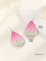 1 Pair Cute Simple Style Water Droplets Strawberry Alloy Drop Earrings main image 2