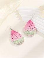 1 Pair Cute Simple Style Water Droplets Strawberry Alloy Drop Earrings main image 4