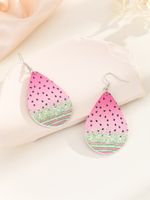 1 Pair Cute Simple Style Water Droplets Strawberry Alloy Drop Earrings main image 3