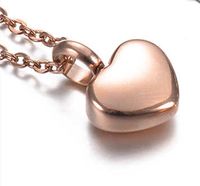 Sweet Heart Shape Stainless Steel Plating Charms Pendant Necklace sku image 12