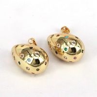 1 Pair Vintage Style Simple Style Water Droplets Plating Copper Zircon Ear Studs main image 6