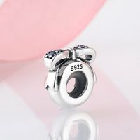Original Design Simple Style Cross Devil's Eye Bow Knot Sterling Silver Inlay Zircon Jewelry Accessories main image 8