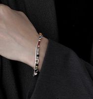 Ig Style Cool Style Circle Titanium Steel Beaded Layered Plating Bracelets Necklace sku image 1