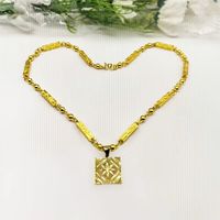 Simple Style Letter Star Titanium Alloy Women's Pendant Necklace main image 9