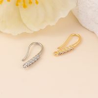 1 Pair Copper Zircon Solid Color Simple Style Classic Style main image 8