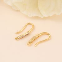 1 Pair Copper Zircon Solid Color Simple Style Classic Style sku image 1