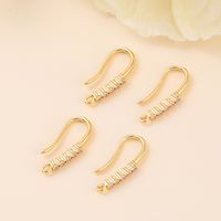 1 Pair Copper Zircon Solid Color Simple Style Classic Style main image 3