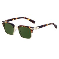 Retro Solid Color Tac Square Full Frame Men's Sunglasses main image 5