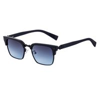 Retro Solid Color Tac Square Full Frame Men's Sunglasses sku image 1