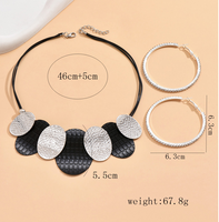 Elegant Simple Style Round Oval Alloy Plating Inlay Rhinestones Women's Earrings Necklace main image 2