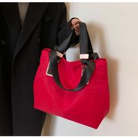 Frau Pu-leder Einfarbig Vintage-stil Nähgarn Quadrat Sperren Handtasche sku image 1