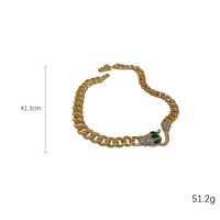 Elegant Classic Style Snake Rhinestones Alloy Wholesale Necklace main image 2