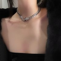 Elegante Estilo Clásico Serpiente Diamantes De Imitación Aleación Venta Al Por Mayor Collar sku image 2