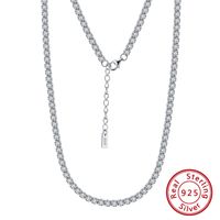 Estilo Simple Estilo Clásico Geométrico Plata Esterlina Enchapado Embutido Circón Collar sku image 3