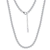 Simple Style Geometric Sterling Silver Plating Inlay Zircon Necklace sku image 1