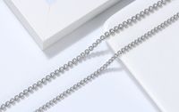 Einfacher Stil Geometrisch Sterling Silber Überzug Inlay Zirkon Halskette main image 4