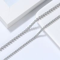 Simple Style Geometric Sterling Silver Plating Inlay Zircon Necklace main image 3