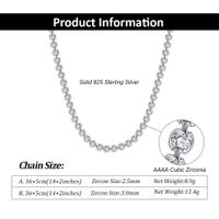 Einfacher Stil Geometrisch Sterling Silber Überzug Inlay Zirkon Halskette main image 2
