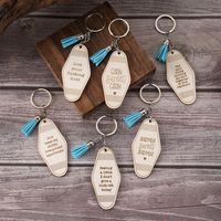 Simple Style Letter Wood Unisex Bag Pendant Keychain main image 6