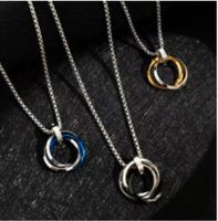 Stainless Steel Titanium Steel Simple Style Round Pendant Necklace main image 3