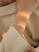 Simple Style Solid Color Copper Inlay Zircon Bracelets sku image 3