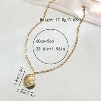 304 Stainless Steel 14K Gold Plated Casual Hip-Hop Plating Geometric Pendant Necklace sku image 1
