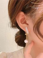 1 Paire À La Française Style Simple Style Coréen Géométrique Alliage Boucles D'oreilles main image 4
