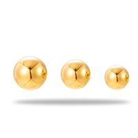 1 Pair Fashion Simple Style Geometric Round Stainless Steel 18k Gold Plated Ear Studs main image 9