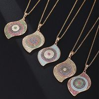 Glam Xuping Geometric Copper Alloy Plating Inlay Artificial Diamond 18k Gold Plated Women's Pendant Necklace main image 1