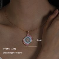 Glam Xuping Geometric Copper Alloy Plating Inlay Artificial Diamond 18k Gold Plated Women's Pendant Necklace main image 2