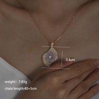 Glam Xuping Geometric Copper Alloy Plating Inlay Artificial Diamond 18k Gold Plated Women's Pendant Necklace main image 4