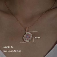 Glam Xuping Geometric Copper Alloy Plating Inlay Artificial Diamond 18k Gold Plated Women's Pendant Necklace main image 5