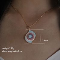 Glam Xuping Geometric Copper Alloy Plating Inlay Artificial Diamond 18k Gold Plated Women's Pendant Necklace main image 8